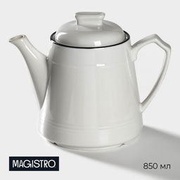 Заварочный чайник Magistro «Морской бриз», 850 мл, фарфор, белый