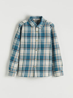 Ekose Uzun Kollu Erkek ?ocuk G?mlek