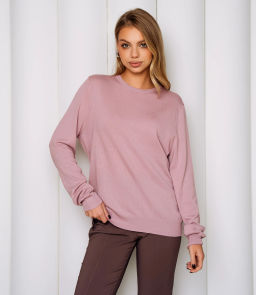 Джемпер #ОКТ125002, пудровый