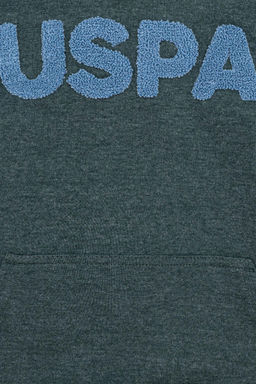 Зеленый базовый свитшот для мальчика Неожиданная скидка в корзине - U.s. polo assn фото 3