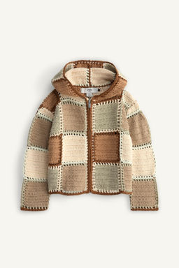 CHAQUETA PUNTO CROCHET CAPUCHA LIMITED EDITION / Multicolor - Zara фото 6