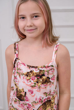 Ночная сорочка подростковая из кулирки Оливия киса