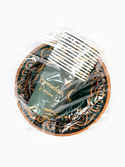 МП Набор бумжаной посуды «Ramadan Kareem», зелёный, 12 персон