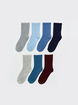 Puantiyeli Erkek ?ocuk Soket ?orap 7li