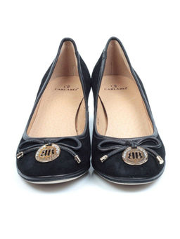 06-ZA158S-931-H001+YA010 BLACK Туфли женские (натуральная замша) - Фабричный китай фото 12