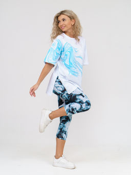 909 Костюм "белый/голубой"