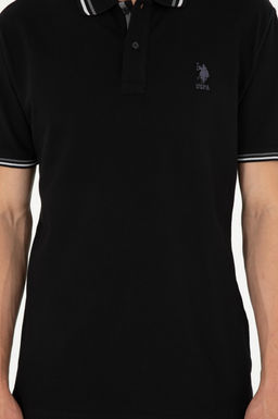 Мужская черная базовая футболка - U.s. polo assn фото 13