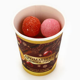 Бомбочки для ванны «Ароматного праздника», аромат пряный глинтвейн, 6×20 г, Чистое счастье