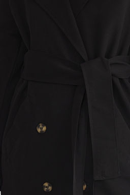 Trendyolmilla Haki Kemerli Ruzgarl?k Detayl? Su Itici Uzun Trenckot TWOSS21TR0005  фото 80