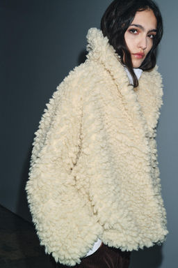 FAUX SHEARLING JACKET ZW COLLECTION - Zara фото 2
