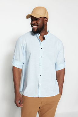 Mavi Regular Fit Rahat Hakim Yaka Basic Buyuk Beden Gomlek TMNSS23GO00093