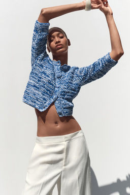FRENCH SLEEVE KNIT CARDIGAN - Zara фото 4
