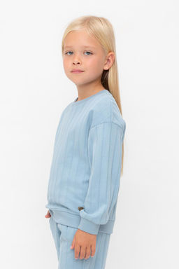 Crockid _ КР 302717/пыльно-синий к557 джемпер (свитшот) для дев  фото 2