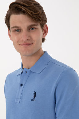 Erkek Regular Fit Polo Yaka Koyu Mavi Basic Ti__rt - U.s. polo assn фото 2