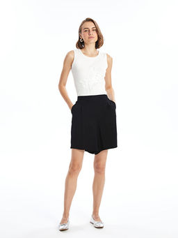 Bisiklet Yaka ??lemeli Kad?n Bluz