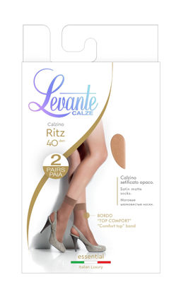 Цена за 2 пары. Носки классические LEVANTE Носки женские RITZ 40 (2 пары)