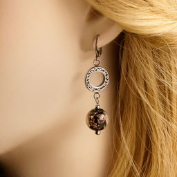 Серьги из муранского стекла