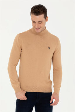 U. S. Polo Assn Мужской базовый свитер песочного меланжа - U.s. polo assn фото 10