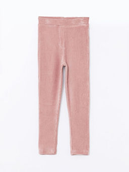 Beli Lastikli Kadife K?z ?ocuk Tayt Pantolon