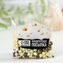 Посыпка кондитерская мягкая: белая, коричневая, 50 г. - Simaland фото 2