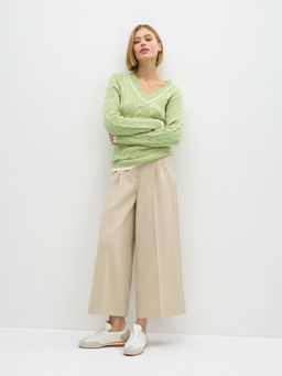 Conso/KPL 240706 - green apple/milk Пуловер женский  фото 2