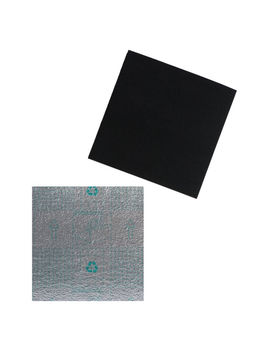 Ковролин самоклеящийся для пола и для стен, 300×300 мм, цвет чёрный, 10 шт.