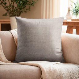 Наволочка декоративная Этель рогожка 45*45 см серый, 100% п/э  фото 7