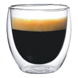 Стакан стеклянный для кофе и эспрессо с двойными стенками Hotel, 0.08 л, цвет прозрачный