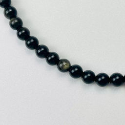 Бусы из Обсидиана золотистого