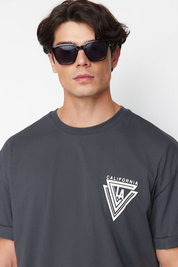 TRENDYOL MAN Oversize/Genis Kesim K?sa Kollu Sehir Bask?l? %100 Pamuklu T-Shirt TMNSS20TS1102 - Trendyolmilla фото 42
