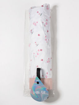 Зонт механический Цветы, 4 сложения, 8 спиц, R=48/56 см, d=96 см, МИКС