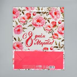 Цена за 2 шт. Пакет подарочный ламинированный, упаковка, 8 марта, ML 21?25?8 см