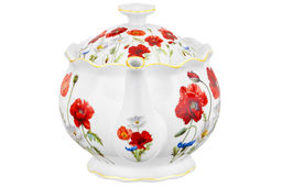 Чайник 600 мл 22*12,5*13 см  Маки рифленый, NEW BONE CHINA - Elan gallery фото 4