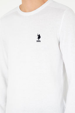 Мужской белый базовый свитер Неожиданная скидка в корзине - U.s. polo assn фото 7