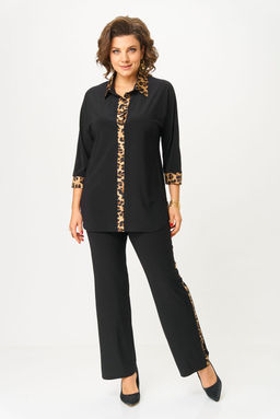 Костюм Svetlana Style 3017 черный+леопард