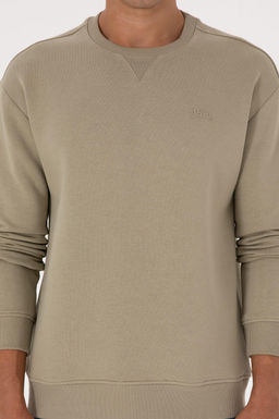 Erkek A__k Haki Basic Sweatshirt Sepette S_rpriz _ndirim - U.s. polo assn фото 6