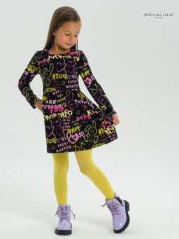 Платье Эля неоновые мишки - Sovalina фото 2