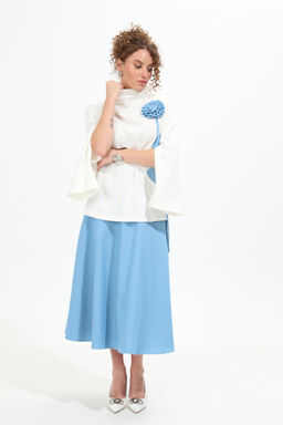 Костюм NIKVA н952-2 молоко+голубой фото 3