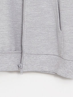 Kap??onlu Basic Uzun Kollu Erkek ?ocuk Fermuarl? Sweatshirt - Waikiki фото 3
