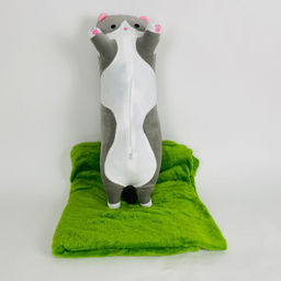 Мягкая игрушка с пледом Кот-батон 55 см 3 в 1 - Storyland фото 4