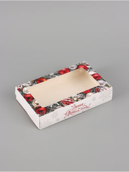 Цена за 5 шт. Коробка подарочная, самосборная «Новогодние игрушки», 20×12×4 см