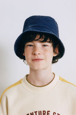 GORRO BUCKET COSTURAS / Azul claro - Zara фото 5