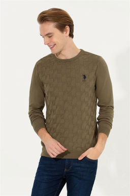 Мужской базовый свитер кокосового цвета Неожиданная скидка в корзине - U.s. polo assn фото 2