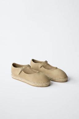 JUTE SUEDE BALLERINAS - Zara фото 3