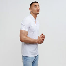 Футболка поло мужская MINAKU REGULAR FIT: белая, р-р 50