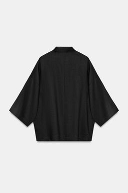 CAMISA FLUIDA OVERSIZE ZW COLLECTION / Negro
