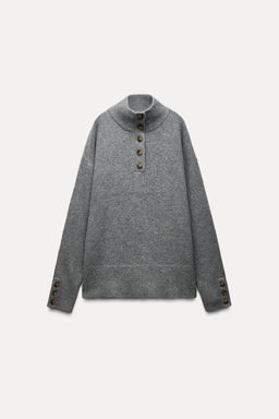 KNIT HIGH NECK SWEATER - Zara фото 14