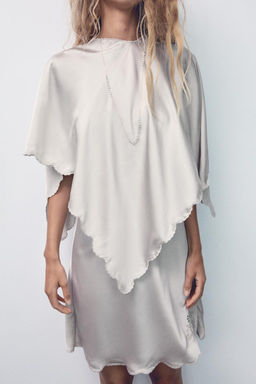 EMBROIDERED SATIN CAPE - Zara фото 2