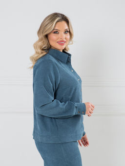 Жакет 1331-1 серо-голубой