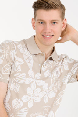 U. S. Polo Assn Мужская футболка с воротником-поло Stone - U.s. polo assn фото 3